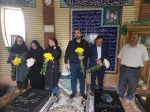 آئین غباررویی مزار شهدا آزاده شهید سرلشکر حسن هداوند میرزایی توسط ریاست دانشکده جناب آقای دکتر پورجوان به همراه دانشجویان وهمکاران 4