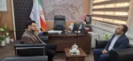 دیدار آقای دکتر پور جوان ریاست دانشکده با آقای مهندس کرمی بخشدار شهر شریف آباد 2