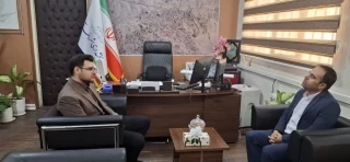 دیدار آقای دکتر پور جوان ریاست دانشکده با آقای مهندس کرمی بخشدار شهر شریف آباد