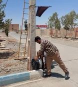 نصب وراه اندازی دوربین مدار بسته در دانشکده جهت نظارت وکنترل محوطه 3