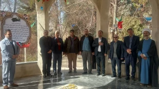 تجدید میثاق با آرمان‌های شهداء دانشگاه ابوریحان با حضور ریاست دانشکده جناب آقای دکتر پورجوان وکارکنان مرکز 2