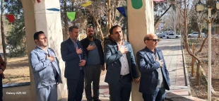 تجدید میثاق با آرمان‌های شهداء دانشگاه ابوریحان با حضور ریاست دانشکده جناب آقای دکتر پورجوان وکارکنان مرکز 3