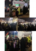 اهدای  ۵۰۰ شاخه گل آفتابگران  در بین حاضرین در تجمعات شبانه 7
