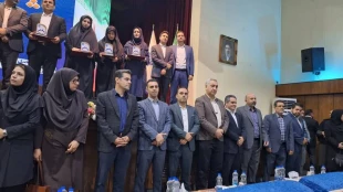 حضور دکتر پور جوان ریاست دانشکده ملی مهارت کشاورزی پاکدشت واعضای محترم هیات علمی دانشکده در جشنواره سرآمدی آموزش دانشگاه ملی مهارت که به میزبانی دانشکده انقلاب اسلمی شرکت کردند 2